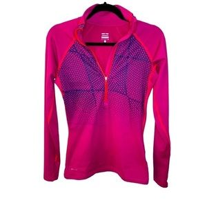 Nike Pro Dri-Fit Women’s Size S Half Zip Running Top - Pink